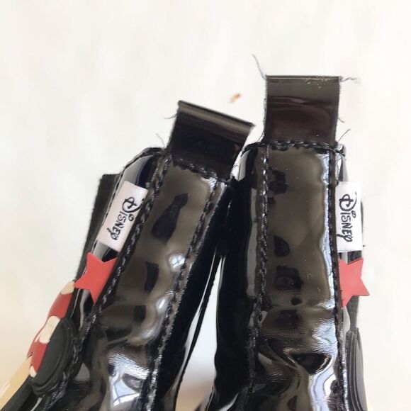 Zara x Disney Mickey Mouse patent boots VGUC size 32(1 youth) - Picture 8 of 9